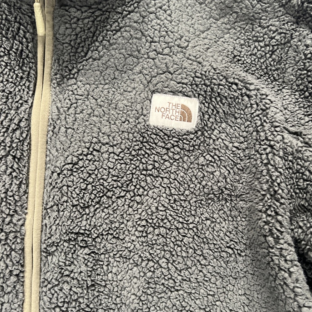 The North Face Campshire Jacket Men's XL Sherpa Fleece Full Zip High Pile Olive - Picture 6 of 16